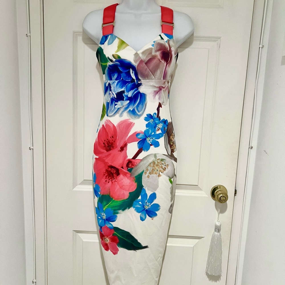 Ted Baker Floral Midi Dress - Picture 2 of 3